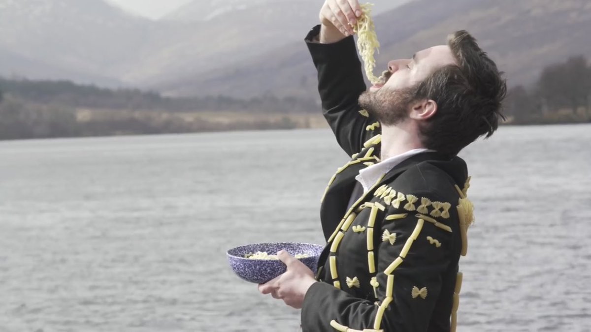 thylanle's tweet photo. if your favorite artist can sing about his love for pasta and watermelons then he’s a keeper @tomrosenthal https://t.co/hW3GxPY2YS