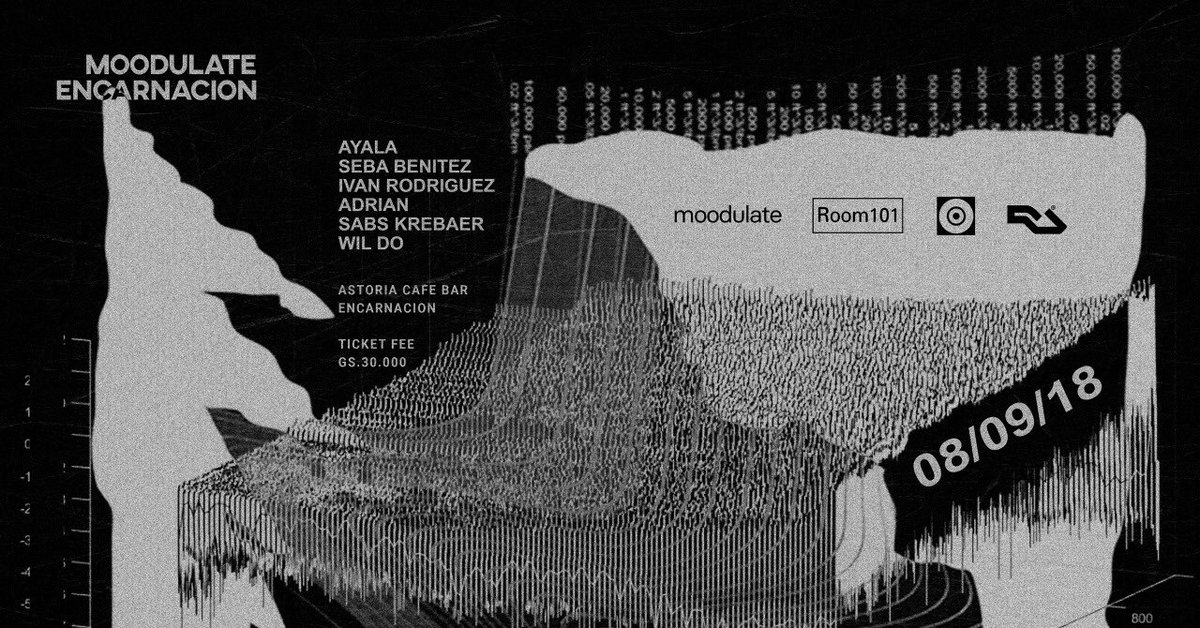 moodulate's tweet photo. Este sábado 08 de Septiembre. desembarcamos por primera vez en la ciudad de Encarnación. DJ’s de la casa y los referentes más importantes del sur, conforman este line up que promete causar bastante lío. https://t.co/NKtBkrhJbB