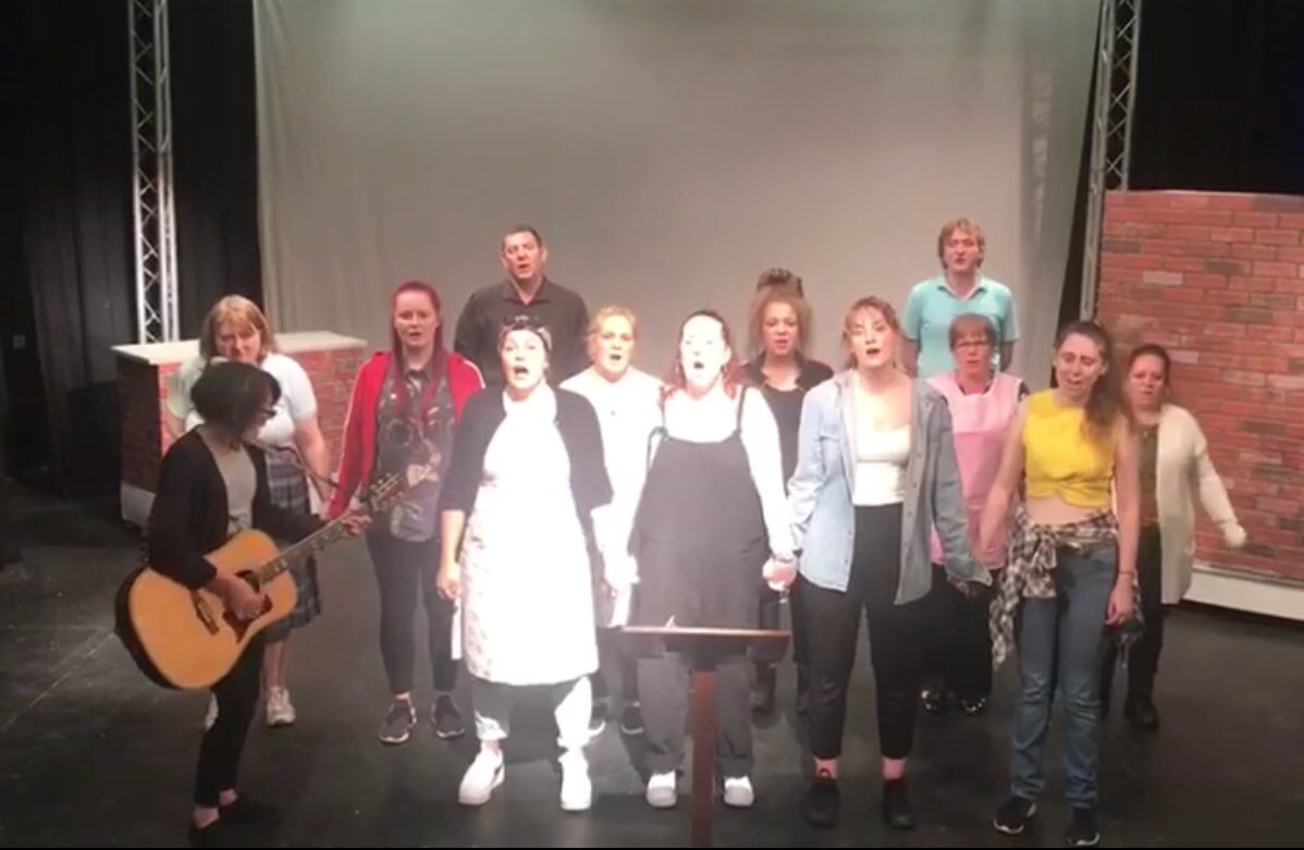 little_theatre's tweet photo. Rehearsals for Tinned Goods. Tickets on sale now. Opening night 12th September #CoalNotDole #SaveOurPits #Doncasterisgreat https://t.co/rSHQAnE67l https://t.co/mWedVz14Xr