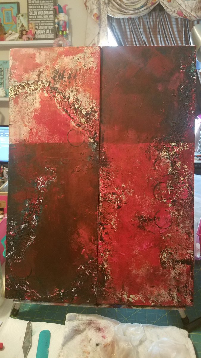 StudioPashnada's tweet photo. currently on the easel
#WorkInProgress
#WIP
#AbstractArt
#AbstractArtist
#ColdWaxPainting
#ColdWaxOil
#ColdWaxMedium
#ColdWax
#ColdWaxAndOil
#WaxArt https://t.co/Dxeq3BCgHE