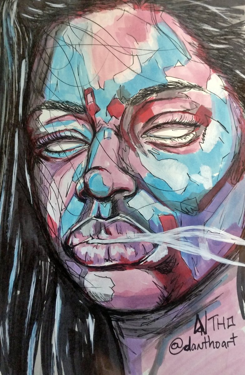 DannyDiDOn's tweet photo. Today's piece #portrait #illustration #drawing #abstract #experimenting #DanTho #art https://t.co/cYyLvcamla