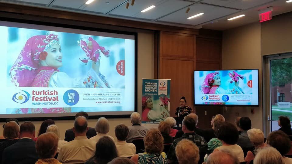 TurkishHeritage's tweet image. 7th Turkish Heritage Month kick-off @GWTextileMuseum introducing Nomad’s Art: Kilims of Anatolia exhibit #turkishkilims #turkishheritage