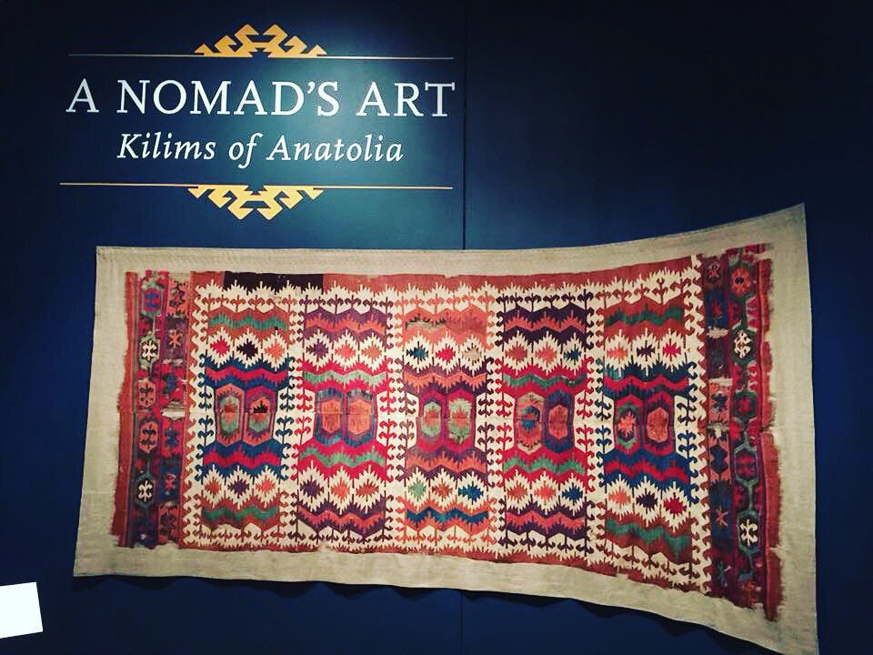 TurkishHeritage's tweet image. 7th Turkish Heritage Month kick-off @GWTextileMuseum introducing Nomad’s Art: Kilims of Anatolia exhibit #turkishkilims #turkishheritage