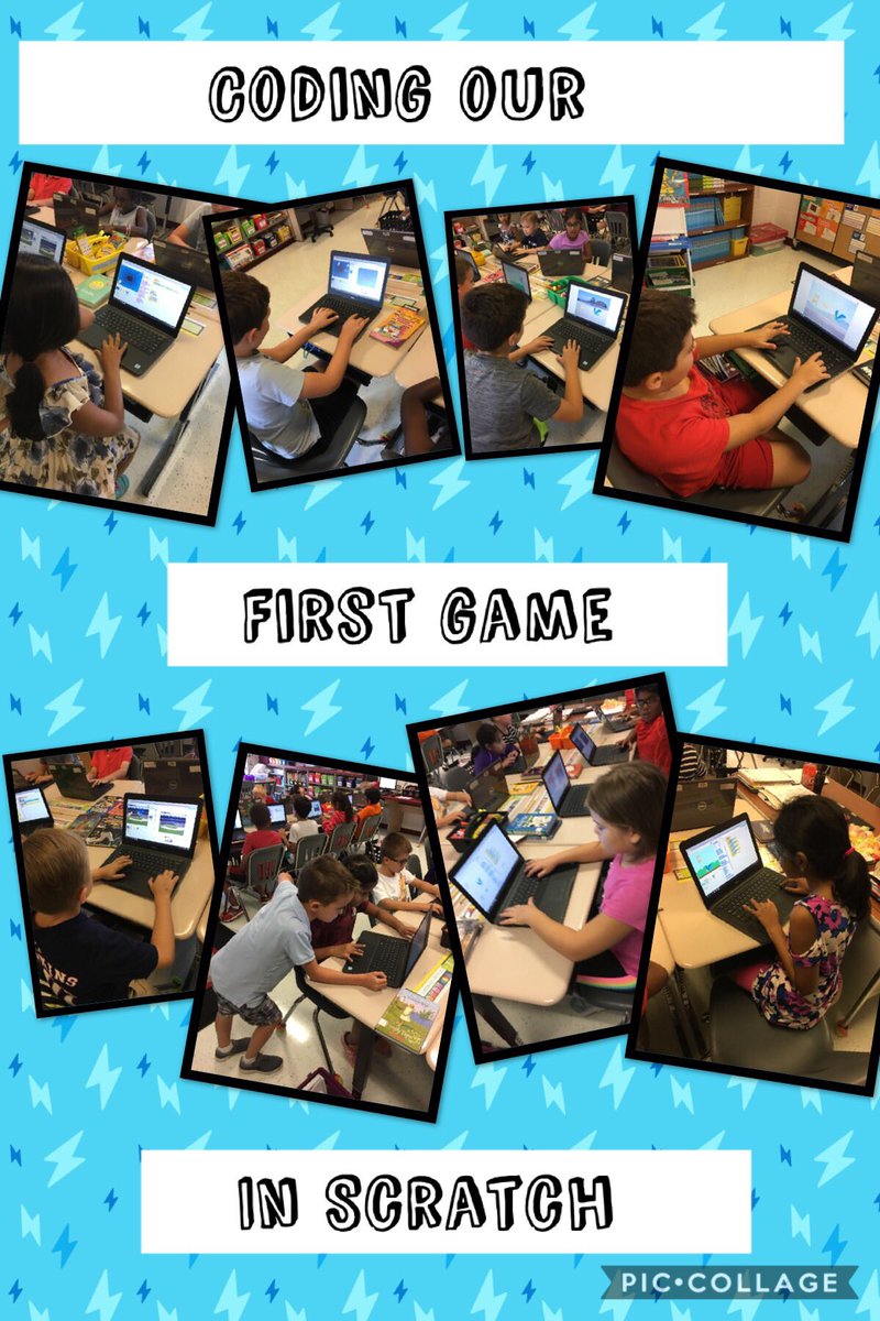 AlgorithmChef's tweet image. Ss @MoorefieldES are really loving learning to code using @scratch. This week, we designed a projectile game using three sprites. Ss worked hard debugging their games today to make sure everything worked smoothly. #msecodes #LCPS19 #codetothefuture