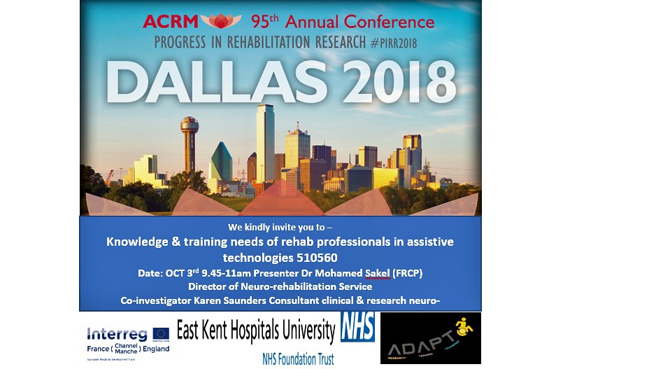 K_neurorobotics's tweet image. @ACRMtweets Warm invitation to #ADAPTproject &amp;amp; assistive technologies by @DrSakel @ACRMconference @MattHancock @SusanAcott #ACRM2018 @Channel_Manche @NicolasRagot2 @EKHUFT_Research @ACRMNeurodeg @ACRMStroke @ACRMSCI @ACRMBrainInjur1 #neurorehabexcellence #clinicalresearch