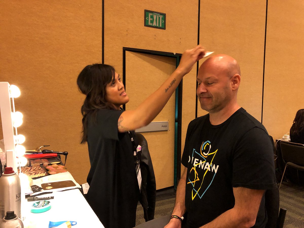 amandacassatt's tweet image. Check out the livestream of our #DisruptSF panel in 10 mins on TechCrunch.com! Here’s @ethereumJoseph before getting a special new hairstyle 💁🏻‍♂️😂