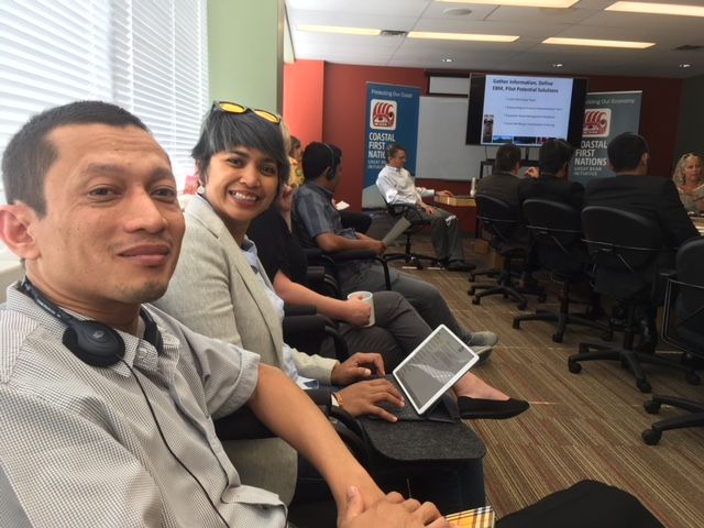 Canopyplanet's tweet photo. So thrilled to have #Leuser allies and environmental defenders Rudi Putra (@goldmanprize winner!) and Farwiza Farhan (@WhitleyAwards winner!) in Vancouver at Aceh Parliamentarians &amp; Bupati Conservation and Green Financing Learning Tour. Plan to learn from them while they're here. https://t.co/6qe53qWLN9