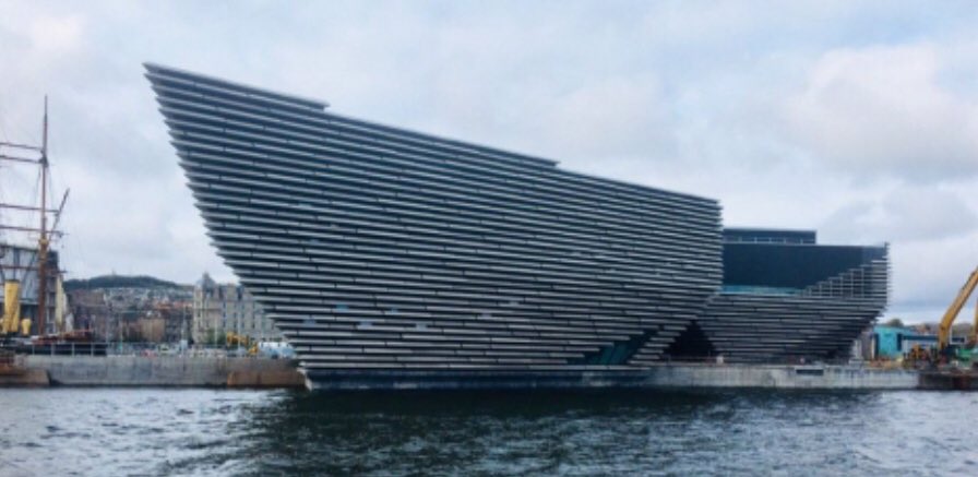Less than a week to go till the opening of <a href="/VADundee/">V&A Dundee</a> , so pleased to be involved in the creation of this iconic structure