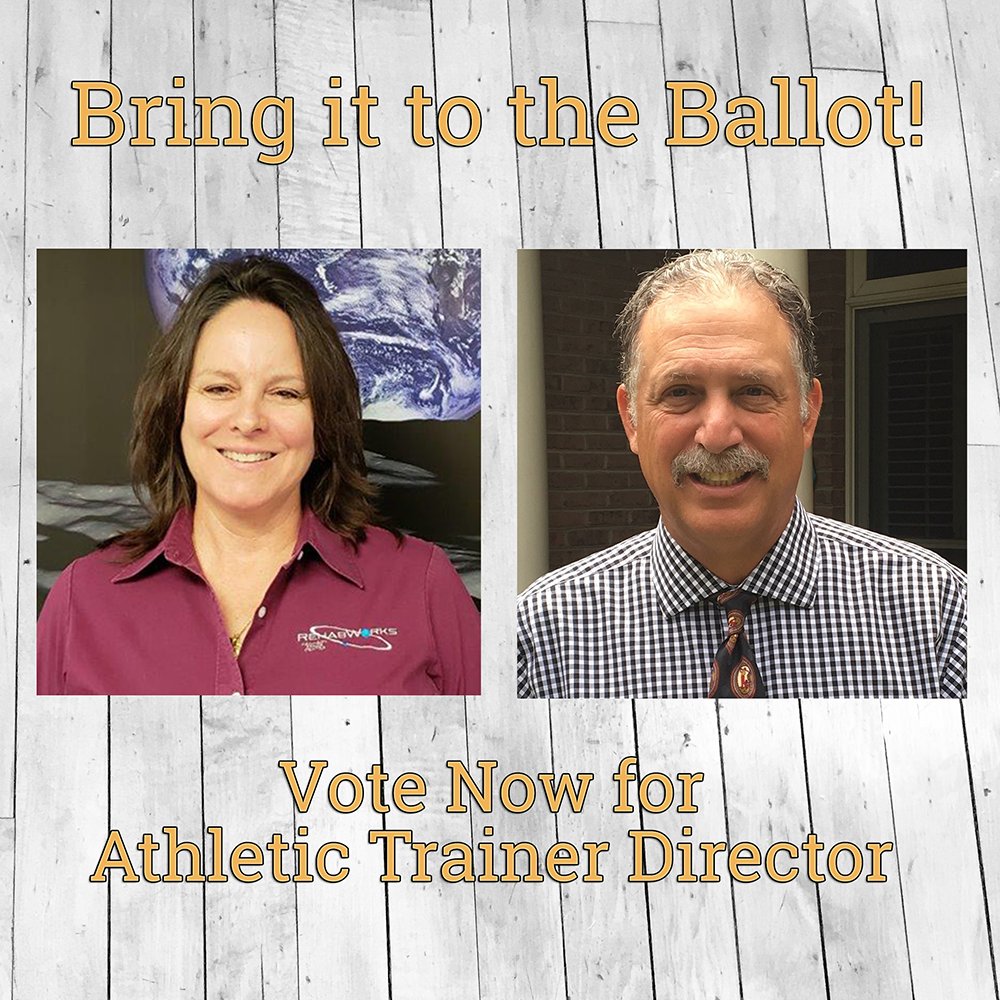Shakacp25's tweet photo. Online voting is open to vote for the next AT Director to serve on the BOC Board of Directors. Get to know the candidates https://t.co/iNBQRmYMhX, & don’t forget to vote! #BringItToTheBALLOT #bocatc #at4all #AthleticTrainer #BOCElection https://t.co/l8U0FPRQDl
