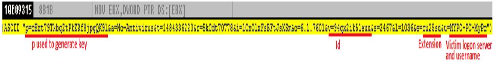 yassine_lemmou's tweet photo. I am trying to identify the submitted content of #PrincessEvolution  #Ransomware to its C&amp;C, i am now at the variable 'a'.
Fig-1: after the call it put a=0 (hardcoded
Fig-2: the content until 'a'
Fig-3: The variable a from the submitted content of #PrincessLocker
Why this 'a' 🤔 https://t.co/3XVmGnMxjd