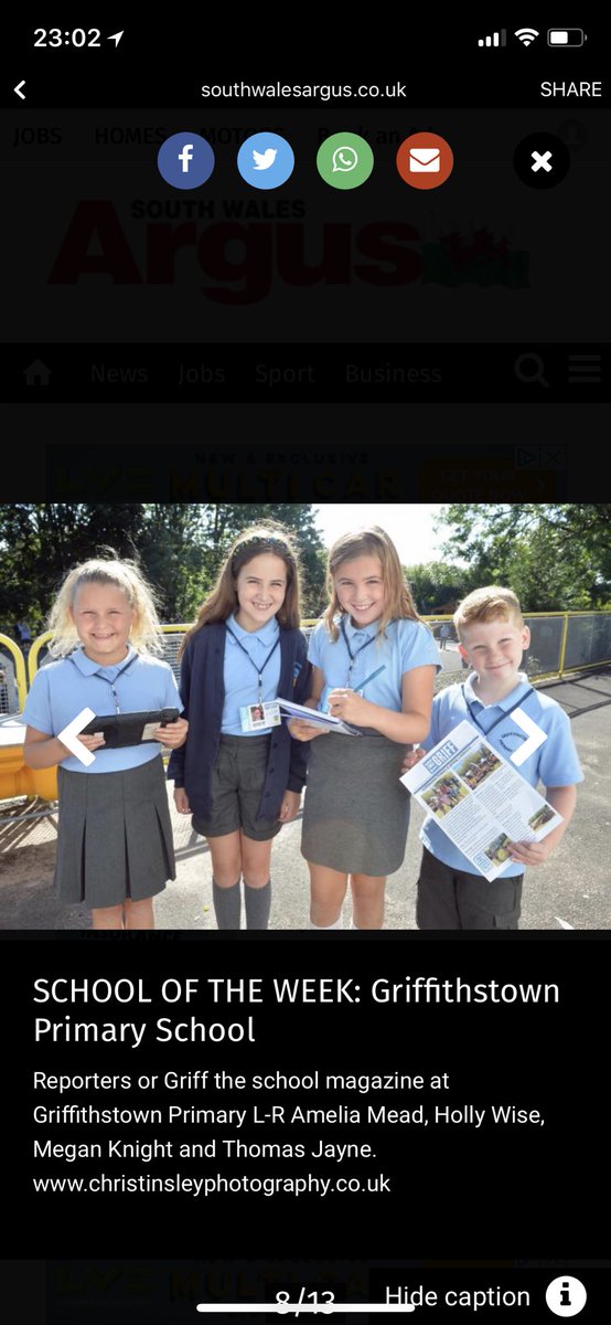 TheGriffNews's tweet photo. So proud of my newspaper team! #SchooloftheWeek https://t.co/9OAe6xNAlf