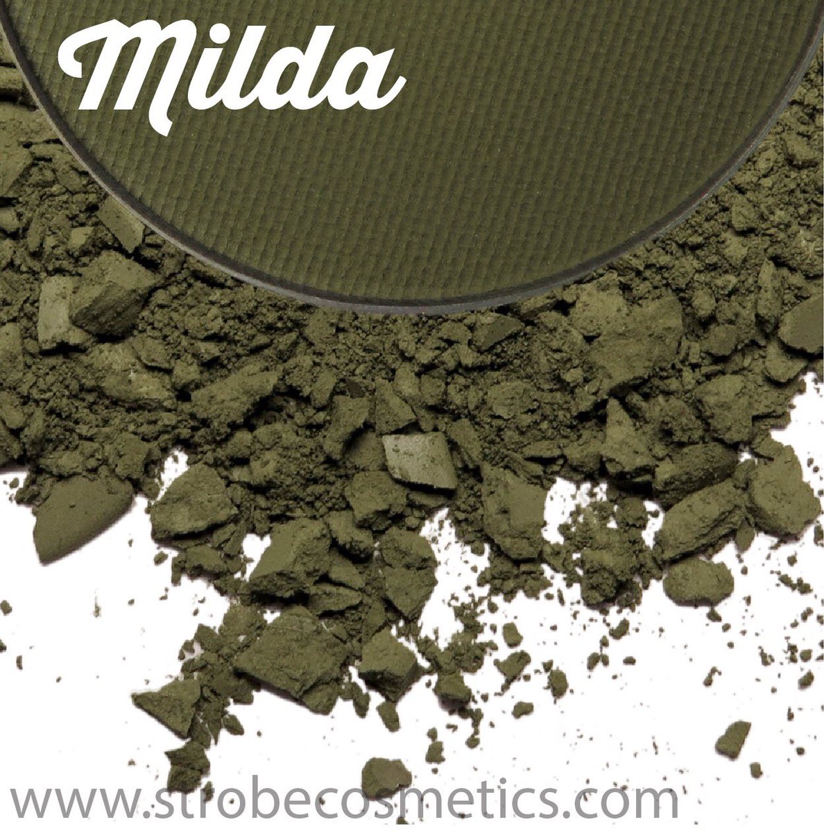 ShroudCosmetics's tweet photo. • MILDA • A soft olive green matte. The fifth of eight gorgeous shades from the #DivinityPalette, inspired by goddesses of love. https://t.co/rntSjRZHhC