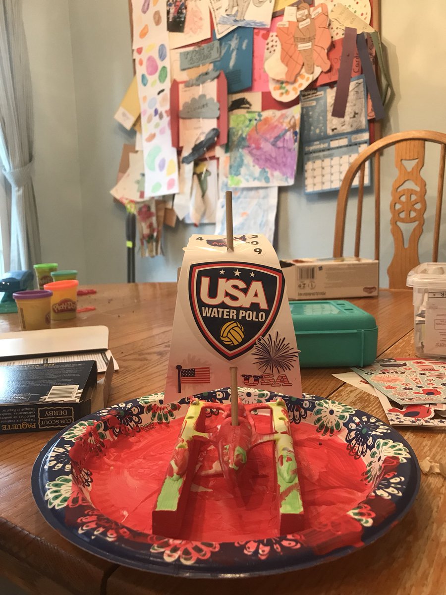 My son’s sailboat for his cub scouts rain gutter regatta. <a href="/USAWP/">USA Water Polo</a> <a href="/GregMescall/">Greg Mescall</a>