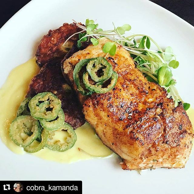 beastbarrel's tweet photo. Tonight's Market Catch: Blackened Grouper | sweet corn purée | corn fritters | microgreen salad | fried jalapeños
.
.
.
.
.
.
.
.
#beastfood #marketcatch #freshfish #local #marketcatch #souschef #cheffinghardaf #cook #cooklife #chatteats #chattnoogafoodscene https://t.co/6KrAeNtg9L