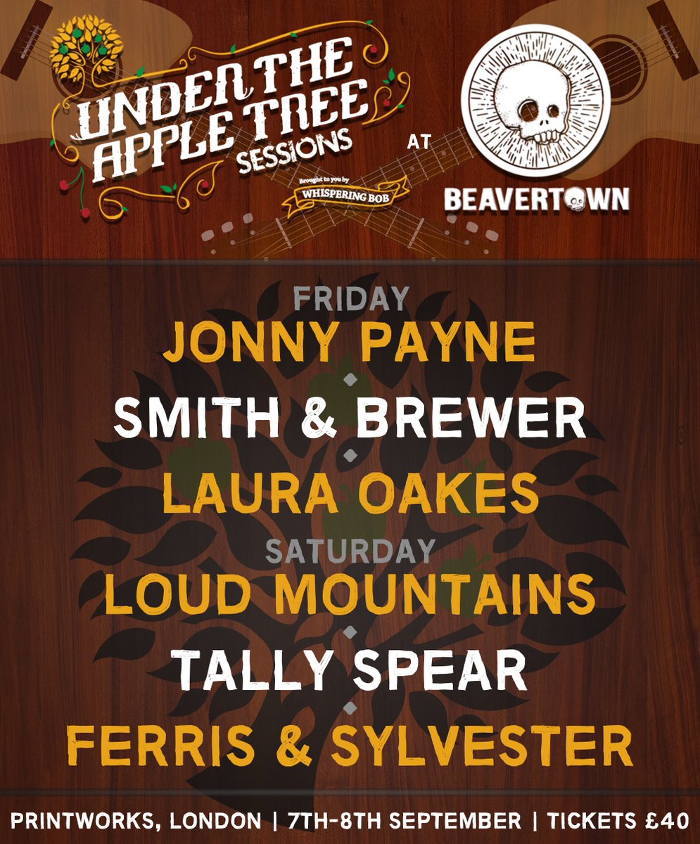 UTATLive's tweet photo. This weekend's going to be a good'un! We're down at the @BeavertownBeer Extravaganza hosting this wonderful lineup of artists on our #UnderTheAppleTree stage 🍎
#BeaverEx18 https://t.co/LXIqRes9EW