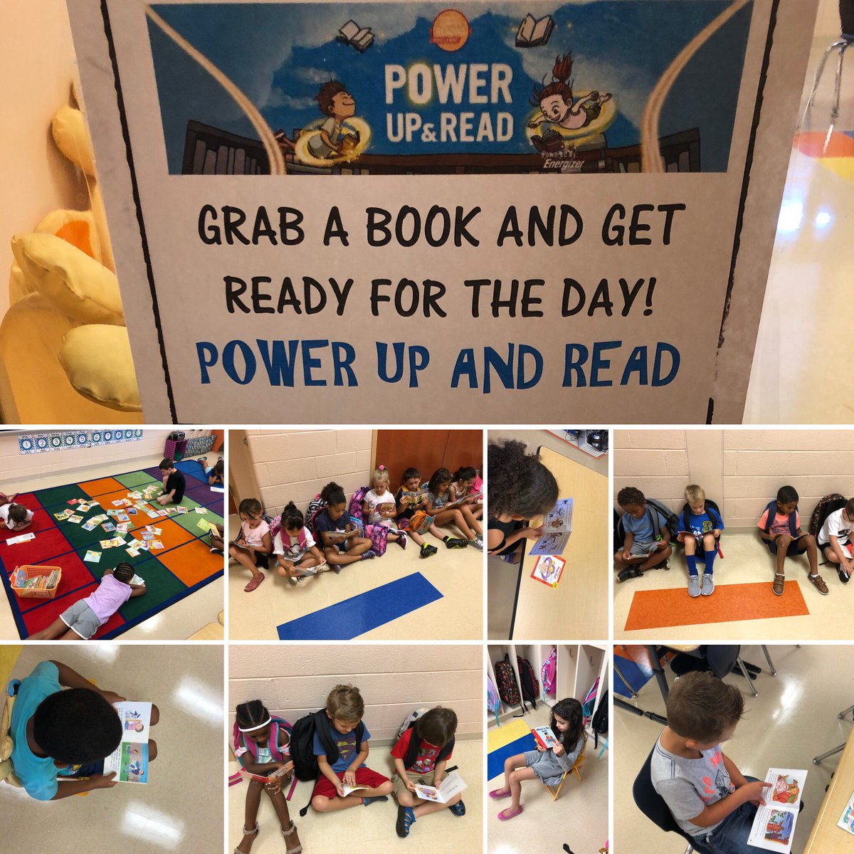 sberkheimer1st's tweet photo. 📚Read...Read...Read📚
It’s only the 3rd day of school and reading has already become a part of our routine when we arrive to start our day and as we begin to learn about the first component of Daily 5!
#powerupandread #readtoself #goodfitbooks #buildingstamina https://t.co/vQVRFD9Na9
