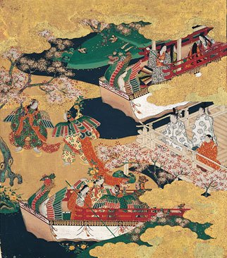 genjien's tweet photo. 世界最古の長編小説「源氏物語（The Tale of Genji・حكاية جينجي・Повесть о Гэндзи・Dit du Genji）
ご返事をするのに適した時期であると紫の上も思うし源氏の君もぜひともお目にかけたいとお思いになられるが何のきっかけもなしに花見に来られるご身分でもないので躊躇（ちゅうちょ）しておられる。 https://t.co/ULmwd4iTix
