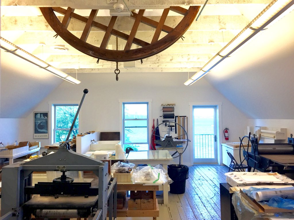 AnnManuelArtist's tweet photo. Back to printmaking at Sunbury Shores Print Studio! https://t.co/cK8Rmo7Bq3