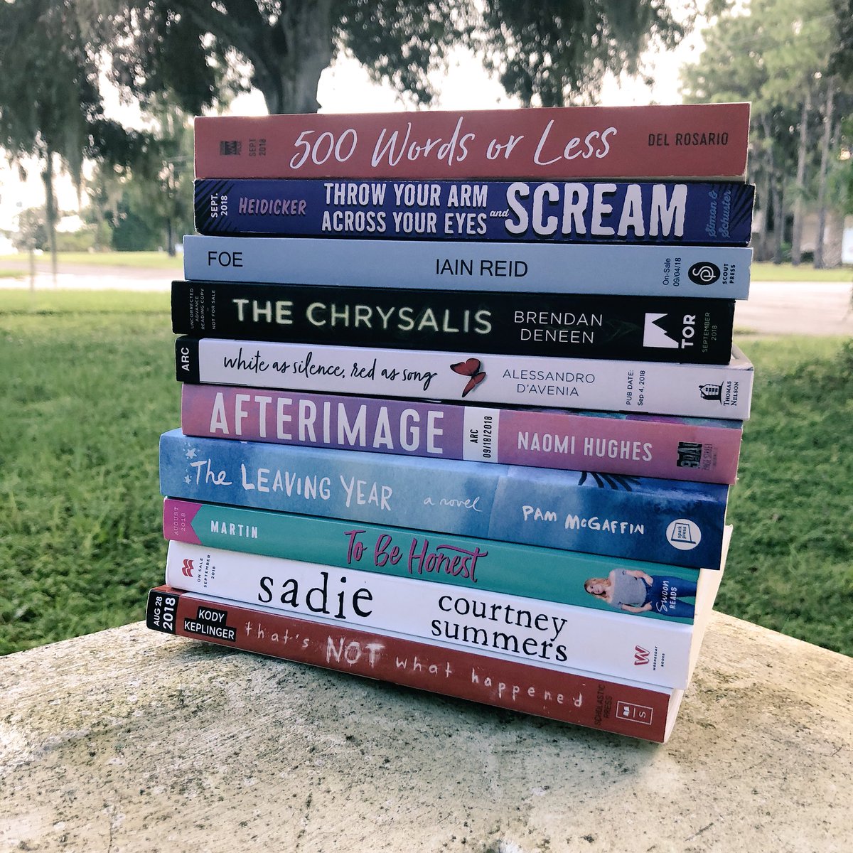 crossroadreview's tweet photo. 🏵Aug/Sept ARC Giveaway🏵 RT &amp; Follow for your chance to win one ARC of choice from this stack for September! Ends 9/30, USA Only.  🖤No giveaway accounts &amp; No Follow to Unfollow🖤 #giveaway #crosspromoted https://t.co/zvpVW0dqrr