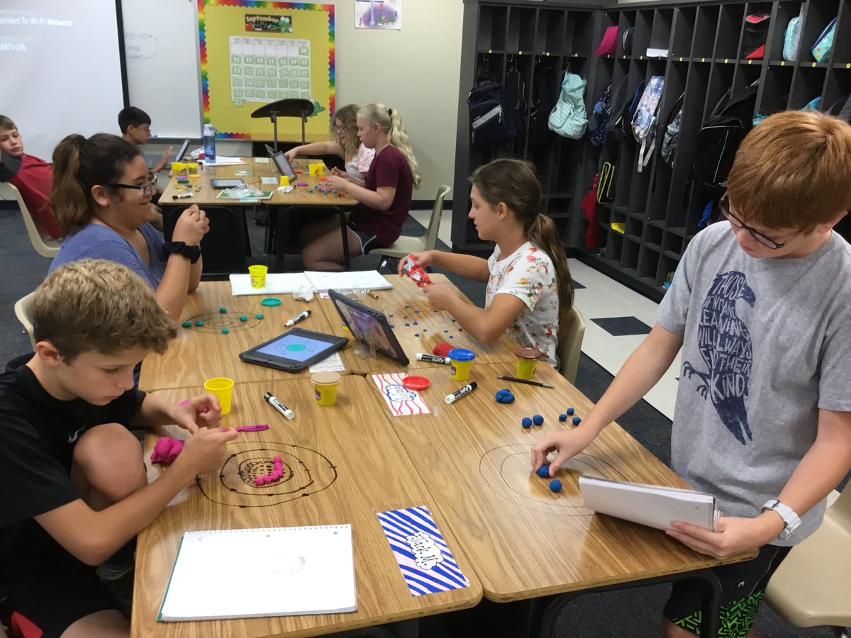Having some fun creating models to describe atomic composition! #RayMarsh <a href="/mr_wagoner/">The-Lyceum-Of-History</a>
