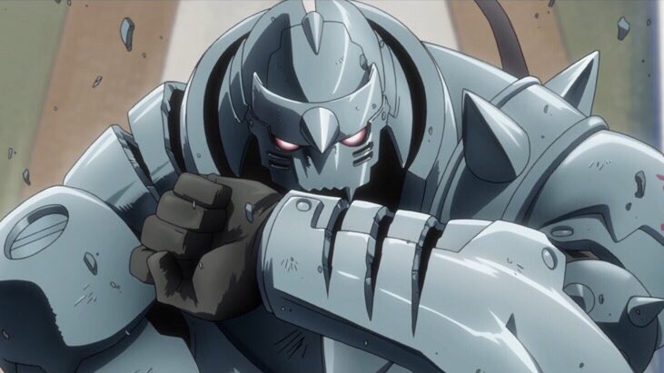 hawkzeye_'s tweet image. I like Fullmetal Alchemist because they either draw Al 

like this                   or like this