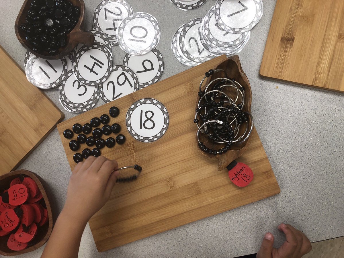 FDK_Lightning's tweet photo. We like to set out a variety of math manipulatives for our students to explore. It is a great way to see where they are at on their learning journey. #mathhappens #kindergartenmath #mathmanipulatives #kindergarten https://t.co/5sAUTRhWcl