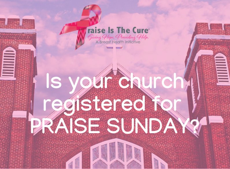 _PITC's tweet photo. HEALTH MINISTRIES, Make sure your church registers for "Praise Sunday"! It's September 30th. We provide all the tools you'll need to educate your congregation about breast health awareness! Call 215-635-1902 or visit https://t.co/aFxXFQFeg1 #praisesunday #breastcancer https://t.co/K5DjG8zoWJ