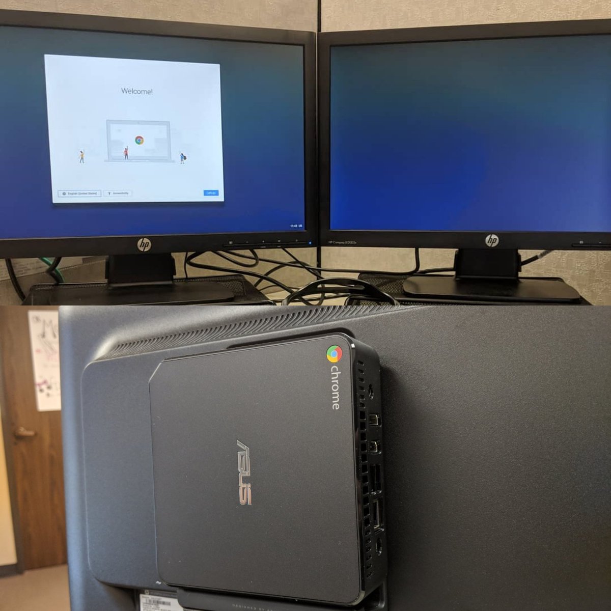 thegoogleadmin's tweet image. Replaced an older @dell PC with this @Google @ASUS #Chromebox today. User loves it. 
#chromeOS #Cloudworker #dell #google #hp #asus