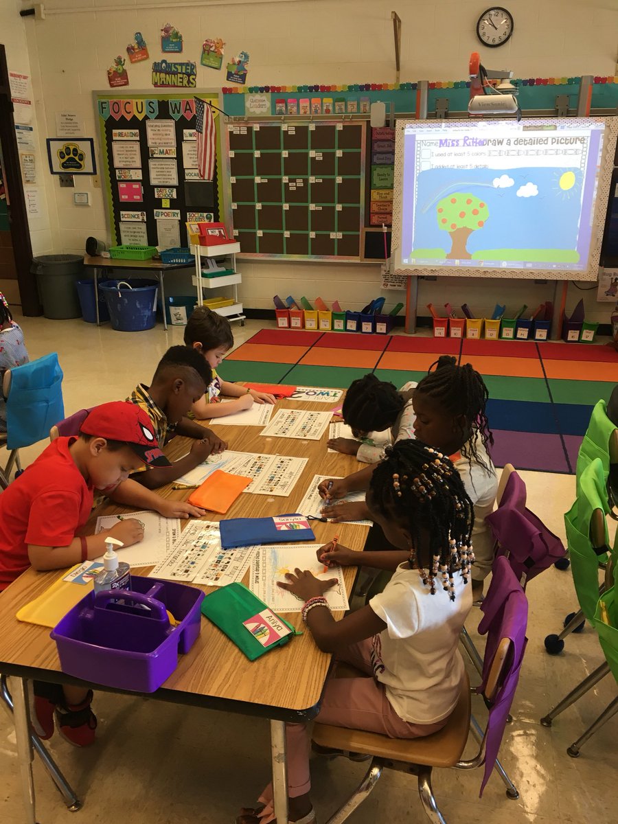 emily_m_smith_'s tweet image. We are building our stamina in Daily 5 time by practicing Read to Self and Work on Writing! @LakeSenecaES #kindergarten #lses #Daily5