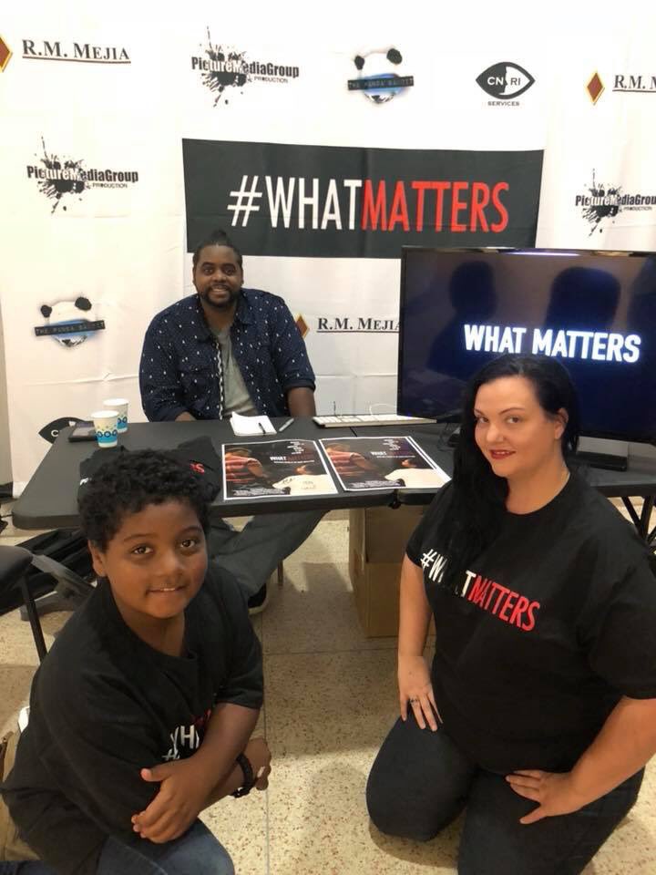 WhatMatters2018's tweet photo. Come check out our promo table for the screening at @TappsArtsCenter this Saturday at 8pm! Toby from the film is ready to sign some autographs too! https://t.co/b3Odo10i7M