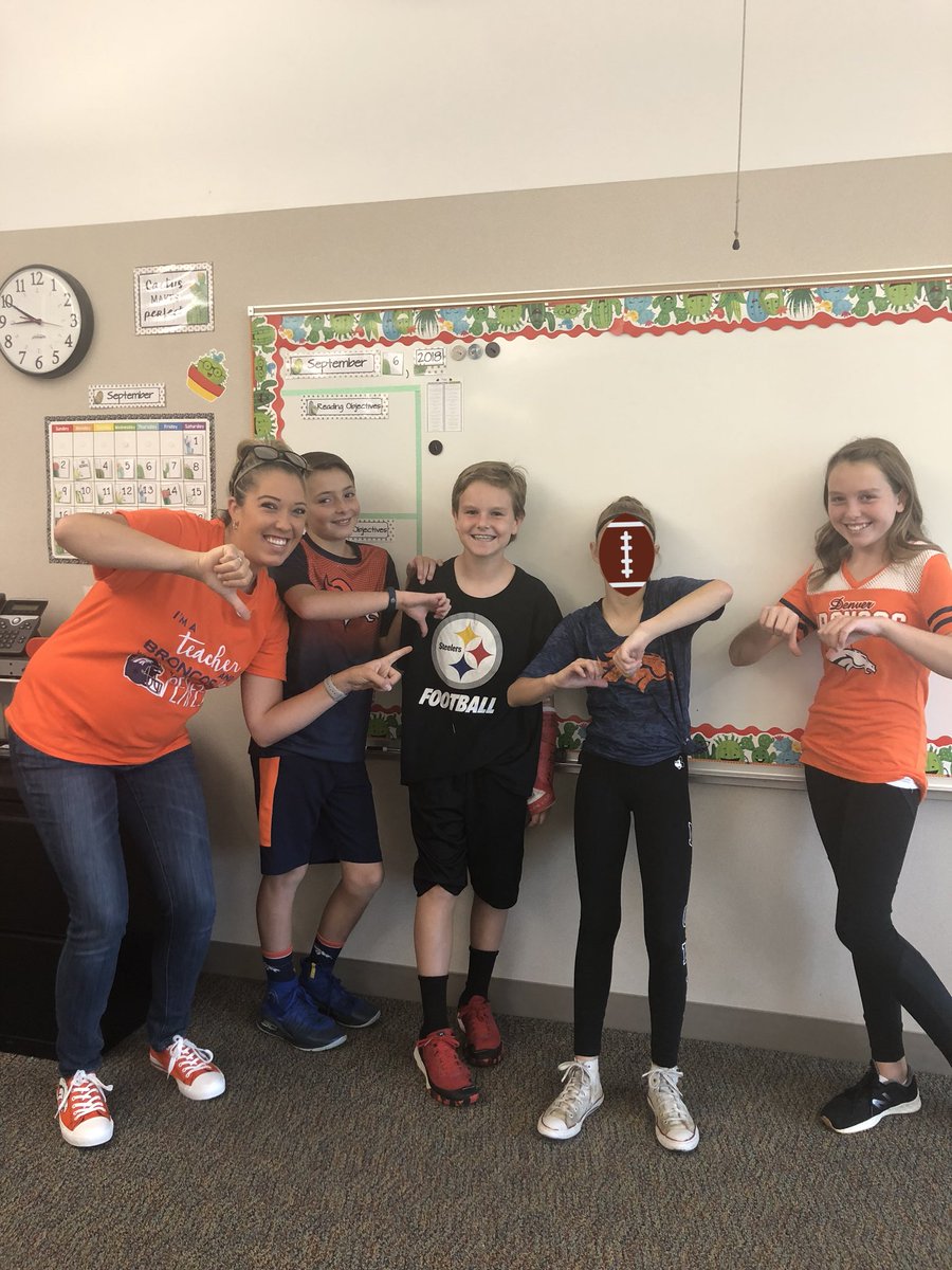 meghan_jacks's tweet photo. Football’s officially back and we’ve got ourselves a #jacksclass rivalry! 🧡💙🏈🐴 #LoveMHE #gobroncos #deverbroncos #westillloveyouhayden #MHE https://t.co/cEUG72Y6KL