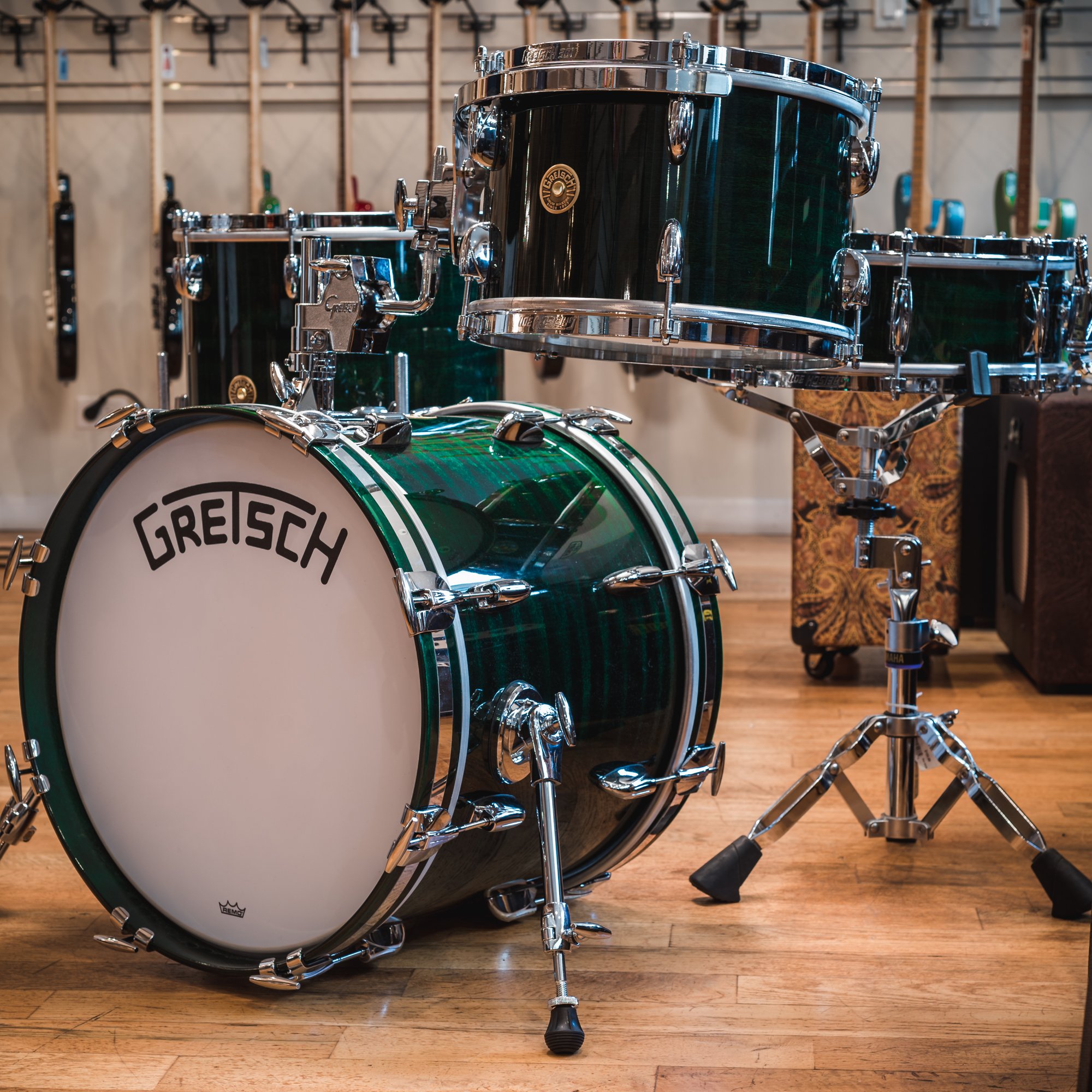 Gretsch cadillac green drums deals