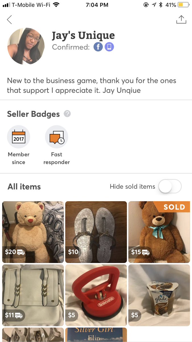 JayUnique77's tweet image. What kind of items should I sell???