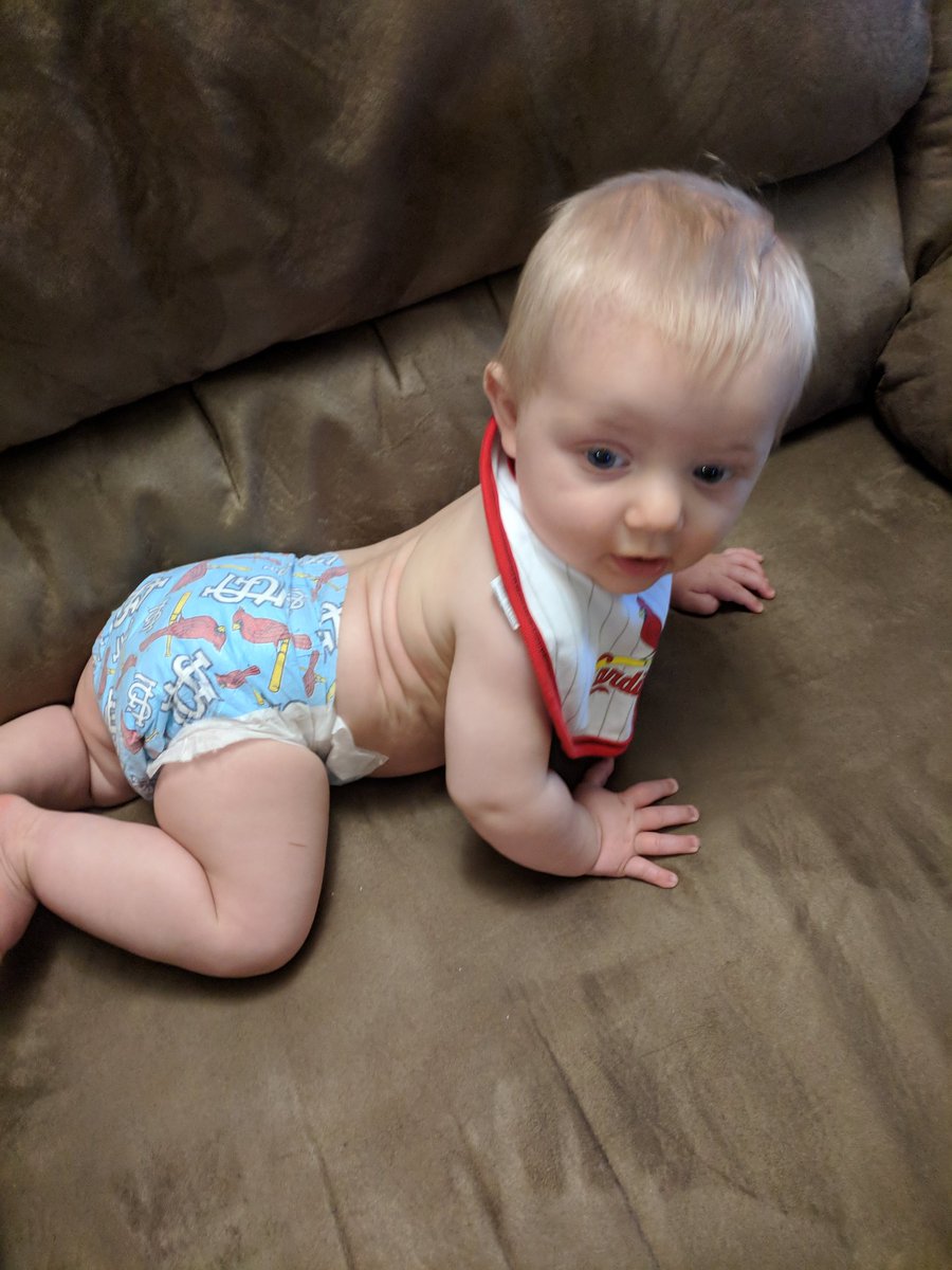 MattBerosik's tweet photo. @Cardinals we started baby Logan in these diapers August 1st, winning streaks coincidence? We are running low and can't get them here in North Dakota, help us out!! Let's keep the winning going!! https://t.co/cMuDYf12Ey