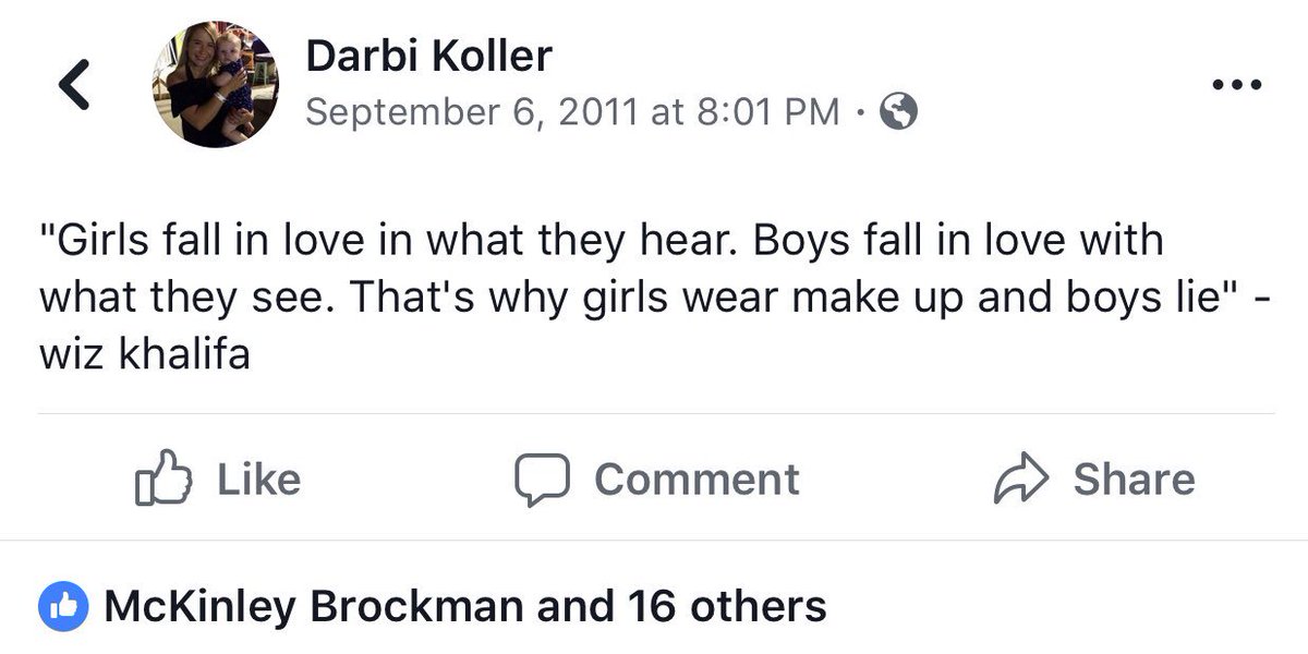 DarbiLankford's tweet photo. Another deep status from 2011 me https://t.co/PWdylZ41VX