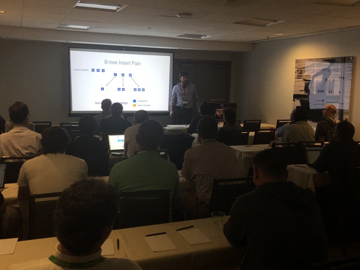 TimescaleDB's tweet image. It’s been a great day at @PostgresOpen! Capping it off with a packed talk on TimescaleDB and how we’ve re-engineered #Postgres as a time-series database #TSDB