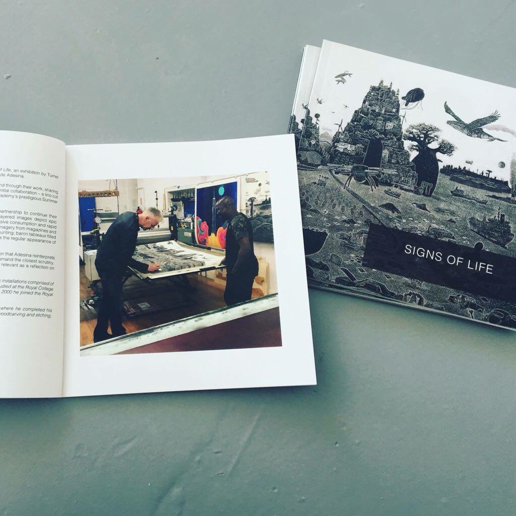 Catalogues for the exhibition Signs of Life opening last night at @boleegallery #london #pecham #prints #catalogues #adeadesina #davidmackra #artexhibition #jammgallery