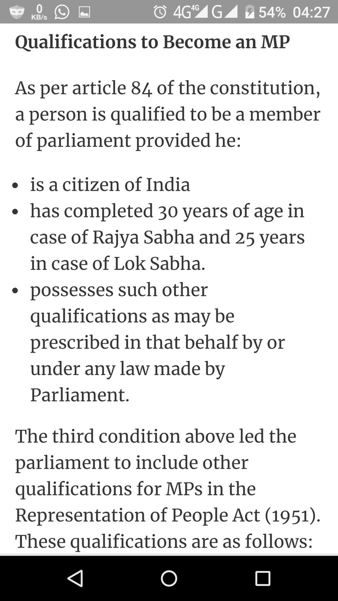 @Raji_PSPK @SidduOfficial A person with above 30 Yrs will be eligible to Contest  #RajyaSabha ( #CouncilOfStates) Seat 

35 required for Governor & Prez

#రాజనీతిశాస్త్రం
#IndianPolity
😃😃

#పవన్‍కళ్యాణ్ అన్న 
మనసు గెలిచిన తమ్ముడు అయిన
#మోహన్‍బాబు గారికీ 30 ఏళ్లు నిండాకే రాజ్యసభ సభ్యుడు అయ్యారు 
😂😂