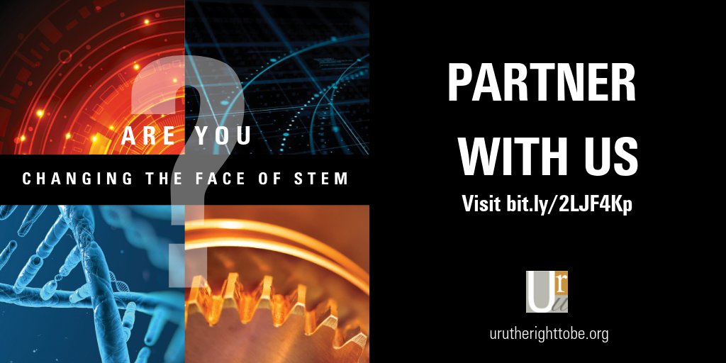 URUTheRightToBe's tweet image. A2) “Don't clip my wings before I learn to fly” – We believe that you can’t be what you can’t see. The #BLACKandSTEM professionals we feature have been allowed to soar as high as their aspirations because of exposure and mentorship. Visit bit.ly/2LJF4Kp for more info.