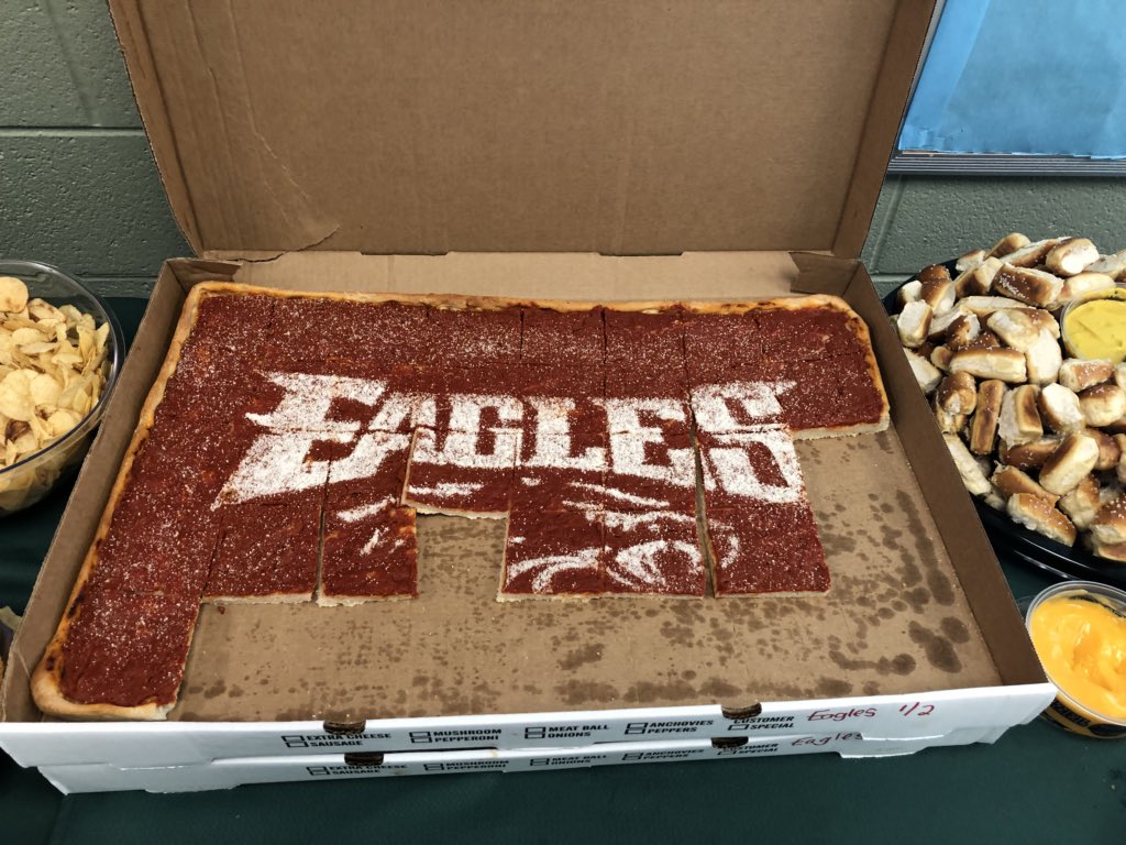 Arcolamsd's tweet image. Special thanks to Jersey Mike’s, Collegeville, Buffalo Wild Wings,  Chile-fil-A, Pretzel Factory, BJ’s Wholesale Club, Zwahlen’s for their contributions to our staff dinner pre-BTSN!
