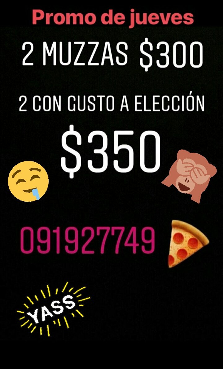 Pizzas_Ya's tweet photo. Promo de jueves!! 
091927749📞 https://t.co/4ACz4j2faT