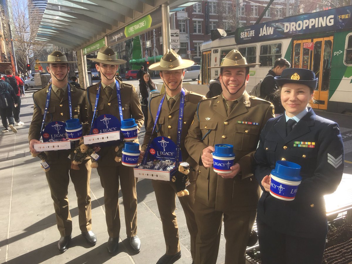 Adam Strickland (@_cyber_sec_) on Twitter photo @_DFSS_ hard at work collecting for great cause #LegacyWeek2018 <a href="/LegacyMelbourne/">Melbourne Legacy</a> <a href="/AustralianArmy/">Australian Army</a> <a href="/Aus_AirForce/">Aus Air Force has moved</a> <a href="/Australian_Navy/">Royal Australian Navy</a> @_DFSS_ hard at work collecting for great cause #LegacyWeek2018 <a href="/LegacyMelbourne/">Melbourne Legacy</a> <a href="/AustralianArmy/">Australian Army</a> <a href="/Aus_AirForce/">Aus Air Force has moved</a> <a href="/Australian_Navy/">Royal Australian Navy</a>