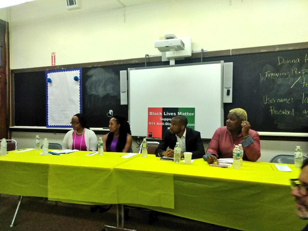 Stephanie Officer of <a href="/1010WINS/">1010 WINS on 92.3 FM</a>, Dr. Claire Green-Forde of <a href="/NASWNYC/">NASW-NYC Chapter</a>, Dr. Shanna Van Ness, Director of Medgar Evers College - Brooklyn Pipeline, Darren Martin (Former Obama Whitehouse Staffer), Ethel Felix, Founder of Caribbean American Pride. 

#911AntiDiscriminationBill