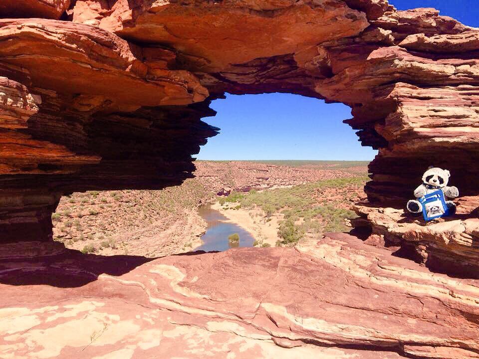 Travel4Maddie's tweet photo. #IWouldNotMind more views like this from Nature's Window, in Kalbarri National Park, WA, Australia 

#justanotherdayinwa

@Parks_Australia @aussiegateway @SandyAustralia @Australia https://t.co/tnLNjV7yNv