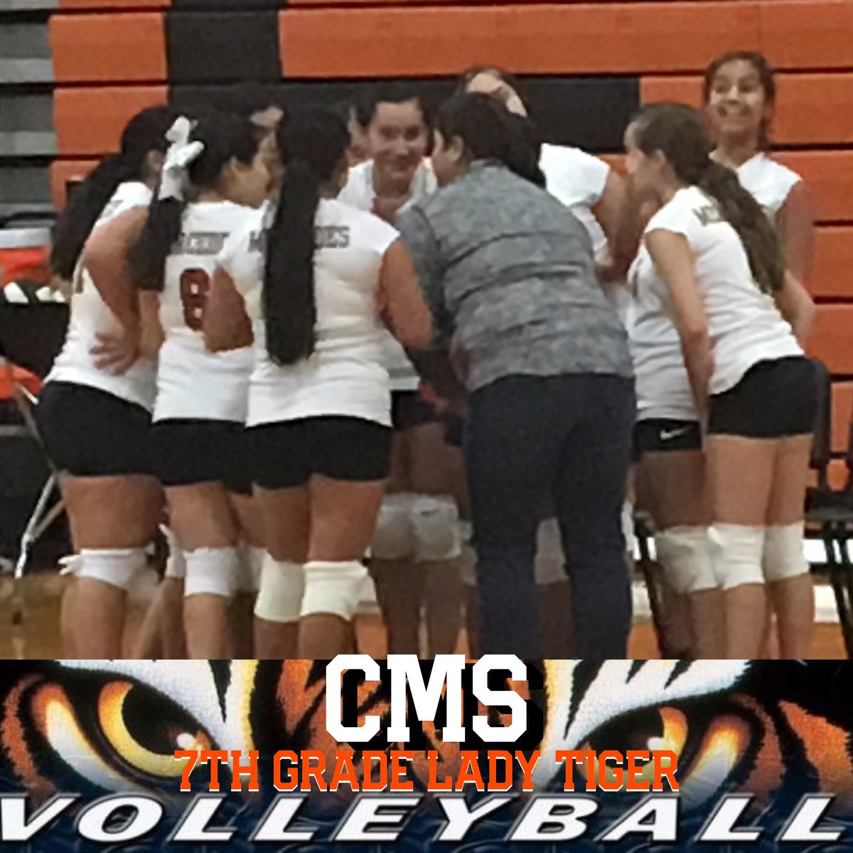 CMS_MISD's tweet photo. Sgt. Manuel Chacon MS 7th grade Volleyball Team on Fire!🔥🔥🔥🔥🔥🔥🔥🔥🔥🔥🔥#1stGame #ChaconReady #ChaconPride #MercedesISD #NewSchoolYear #TheTigerWay #GoTigers @MercedesSchools https://t.co/LTFUiyzWfm
