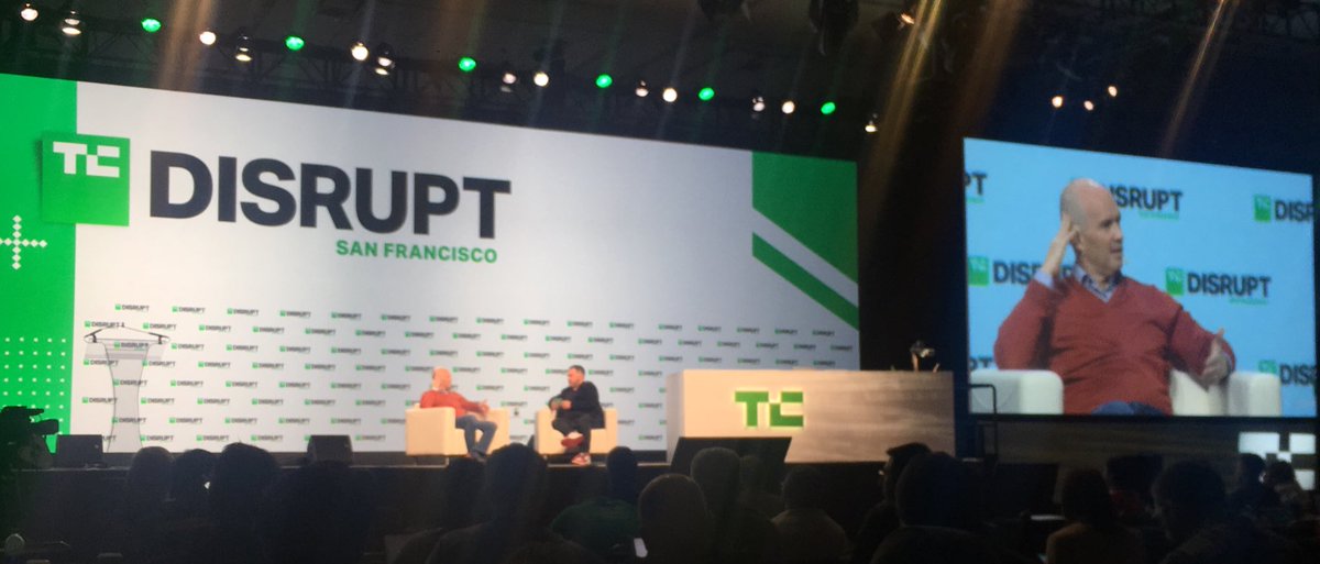 From the stage <a href="/bhorowitz/">benahorowitz.eth</a>: In the #crypto world you do not need to trust anyone or any institution, you just need to trust the #math, and that is a huge transformational idea of #blockchain that is fascinating! #TCDisrupt #SF