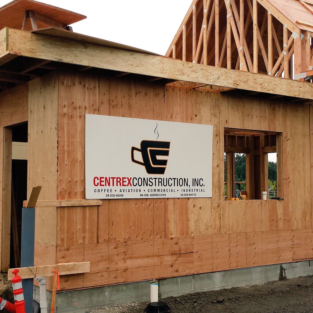 Throwback to DutchBros project. Even our logo was feeling caffeinated 😎 ☕️ #tbt #construction #bts #throwbackthursday