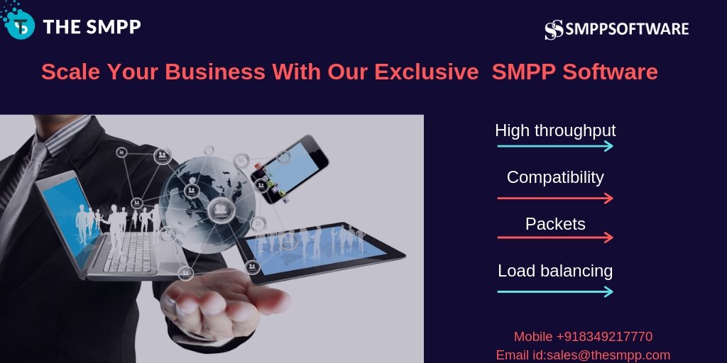 TheSMPP's tweet image. Scale your business with our exclusive SMPP Software. to know more about it call us: 918349217770 mail us:
 sales@thesmpp.com and visit our website: smppsoftware.com or thesmpp.com 
 #TheSMPP #SMPPserver #SMPPpanel #SMPPclient #SMPPreseller #SMPP #BulkSMS