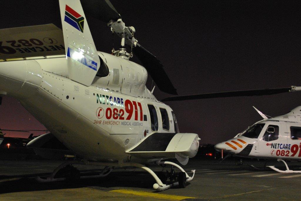 Netcare911_sa's tweet photo. Helicopter Emergency Medical Services: Netcare 1 a specialised helicopter ambulance has been activated for an inter-hospital-transfer from Moloto. https://t.co/tXkHzrqFOo