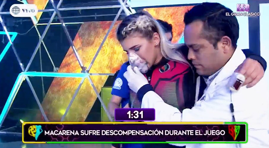 OT2025Club's tweet photo. !LAMENTABLE! @macarenav25 sufre descompensación después de la prueba #NuevoRefuerzoEnEEG 💪🏼@estoesguerra_tv https://t.co/iSyLujSFe5